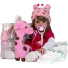 Boneca Bebe Reborn Girafinha 100% Silicone Magazine Luiza