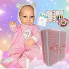 Boneca Bebê Reborn Hiper Realista Premium 100% Silicone Pode Dar Banho