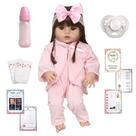 Boneca Bebe Reborn Laura Com Chupeta 13 Itens Boneca Bebe Reborn Laura Com Chupeta 13 Itens