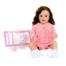Boneca Bebê Reborn - Lauren 55 cm Corpo 100% Vinil 1817 Boneca Bebê Reborn - Lauren 55 cm Corpo 100% Vinil 1817