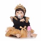 Boneca Bebe Reborn Menina 100 Silicone 55 Cm Princesa