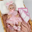 Boneca Bebê Reborn Menina - Abby 45 cm Corpo 100% Vinil 1805 Boneca Bebê Reborn Menina - Abby 45 cm Corpo 100% Vinil 1805
