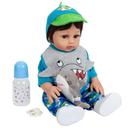 boneca bebê reborn menino corpo vinil silicone macio pronta entrega
