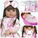 Boneca Bebê Reborn Realista 100% Silicone 26 Itens Baby