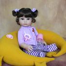 boneca bebe reborn realista corpo todo de silicone pode dar banho