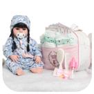 Boneca Bebê Reborn Realista Morena Com Bolsa Roupa Unicórnio Boneca Bebê Reborn Realista Morena Com Bolsa Roupa Unicórnio