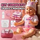 Boneca Bebê Reborn Realista Original Silicone Maize Com Bolsa Pode Dar Banho