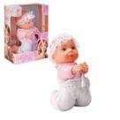 Boneca Bebê Religiosa Que Reza e Ensina Pai Nosso 20cm Com Tiara De Renda Brinquedo Educativo De Oração Infantil - Bee Toys Boneca Bebê Religiosa Que Reza e Ensina Pai Nosso 20cm Com Tiara De Renda Brinquedo Educativo De Oração Infantil - Bee Toys