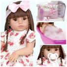 Boneca Bebê Tipo Reborn Baby 46cm Corpo de Vinil Siliconado