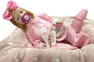 Boneca Bebê Tipo Reborn Com Corpo Todo em Vinil - Ruiva Boneca Bebê Tipo Reborn Com Corpo Todo em Vinil - Ruiva