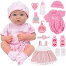 Boneca Bebê UNICORN ELEMENT 14" com Corpo Macio e Acessórios