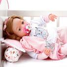 Boneca Bebe Yasmin Cegonha Reborn Dolls Mais 9 Acessórios Boneca Bebe Yasmin Cegonha Reborn Dolls Mais 9 Acessórios