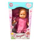 Boneca bebezinho newborn reborn 49cm vestido rosa choque estrela Boneca bebezinho newborn reborn 49cm vestido rosa choque estrela