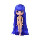 Boneca BJD Articulada De 30cm Com Pele Bronzeada E Cabelo Azul, Escala 1/6, Para Meninas, Presente