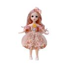 Boneca BJD De 30cm Para Meninas, Vestido Fofo, Saia, Chapéu, Juntas Removíveis, Brinquedo De Moda