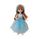 Boneca BJD De 30cm Para Meninas, Vestido Fofo, Saia, Chapéu, Juntas Removíveis, Brinquedo De Moda
