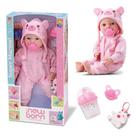 Boneca Brincando De Pijama New Born Menina Diver Bebê
