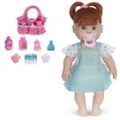 Boneca Brinquedo Menina Infantil Danadinha Ruiva + Bolsinha
