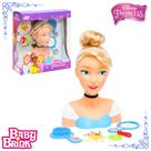 Boneca Busto Princesa Cinderela Baby Brink