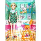 Boneca Camaner Mamãe Bebê 11 Peças Loira - Quanhe Boneca Camaner Mamãe Bebê 11 Peças Loira - Quanhe