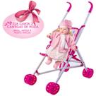Boneca Classic Rose 3 Cantigas de Roda + Carrinho de Passeio