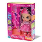 Boneca Colecao Brave Girls Alexis Fashion Com Acessorios Para Pentear - Bee Toys