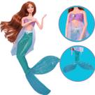 Boneca Coleção Sereia Articulada Acessórios Brilhante - Castela