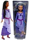 Boneca Colecionável Menina Asha De Rosas Negra Cabelo Com Tranças Dread Dreadlocks Personagem Coleção Filme Wish Disney Mattel Brinquedos
