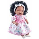 Boneca com Mecanismo Angelina Negra 62 Frases 48CM