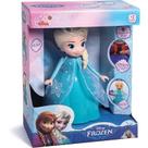Boneca Com Mecanismo Frozen Elsa 8 Frases 24cm