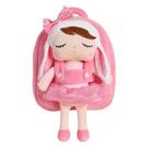 Boneca com Mochila Metoo Doll Original Angela Bichos Floresta Coelha 30cm