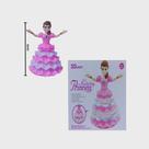 Boneca Dança Princesa Bate E Volta Musical Com Luzes funcionar a pilhas.