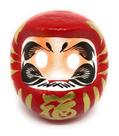Boneca Daruma RED 4.7 Wishing feita à mão no Japão