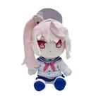Boneca de anime de 28 cm para menina de cabelo rosa Bluelock de pelúcia
