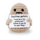 Boneca de batata inspiradora tricotada Esteopt Mini Funny 8cm