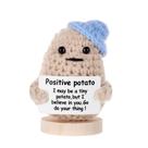 Boneca de batata positiva tricotada com decoração engraçada BOXOB
