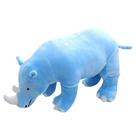 Boneca de brinquedo de pelúcia Blue Rhinoceros 40cm em azul