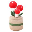 Boneca de brinquedo de pelúcia com design de planta em vaso de cogumelos de 25 cm para todas as idades Boneca de brinquedo de pelúcia com design de planta em vaso de cogumelos de 25 cm para todas as idades