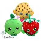 Boneca de brinquedo de pelúcia Family Fruit Strawberry Cookie x3 18-20cm