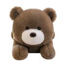 Boneca de brinquedo de pelúcia fofa com urso marrom de pelúcia de 40 cm