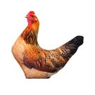 Boneca de brinquedo de pelúcia, frango realista, 33x35 cm, recheado macio
