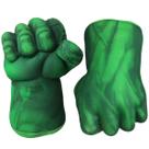 Boneca de brinquedo de pelúcia Green Hulks Fist Gloves, par de 24 cm