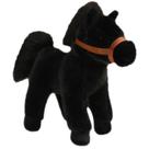 Boneca de brinquedo de pelúcia realista Black Horse de 30 cm - Recheada macia