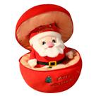 Boneca de brinquedo de pelúcia Soft Cartoon Papai Noel com estojo Apple de 30 cm