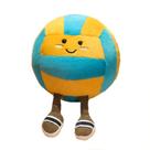 Boneca de brinquedo de pelúcia, voleibol, bola esportiva macia de desenho animado