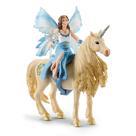 Boneca de brinquedo Schleich Bayala Mermaid Eyela com unicórnio dourado, 4 peças