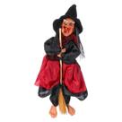 Boneca de bruxa de cozinha com decoração suspensa de Halloween LIOOBO 30cm