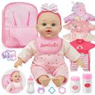 Boneca de corpo macio SMILESSKIDDO 30 cm com mochila e roupas