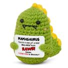 Boneca de crochê OASSIE Saurus Mama Mini Dinossauro Feito à Mão