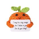Boneca de malha laranja NQEUEPN Mini Funny Positive Orange